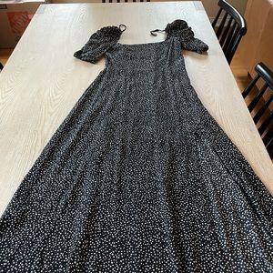 &other stories midi dress with a slit